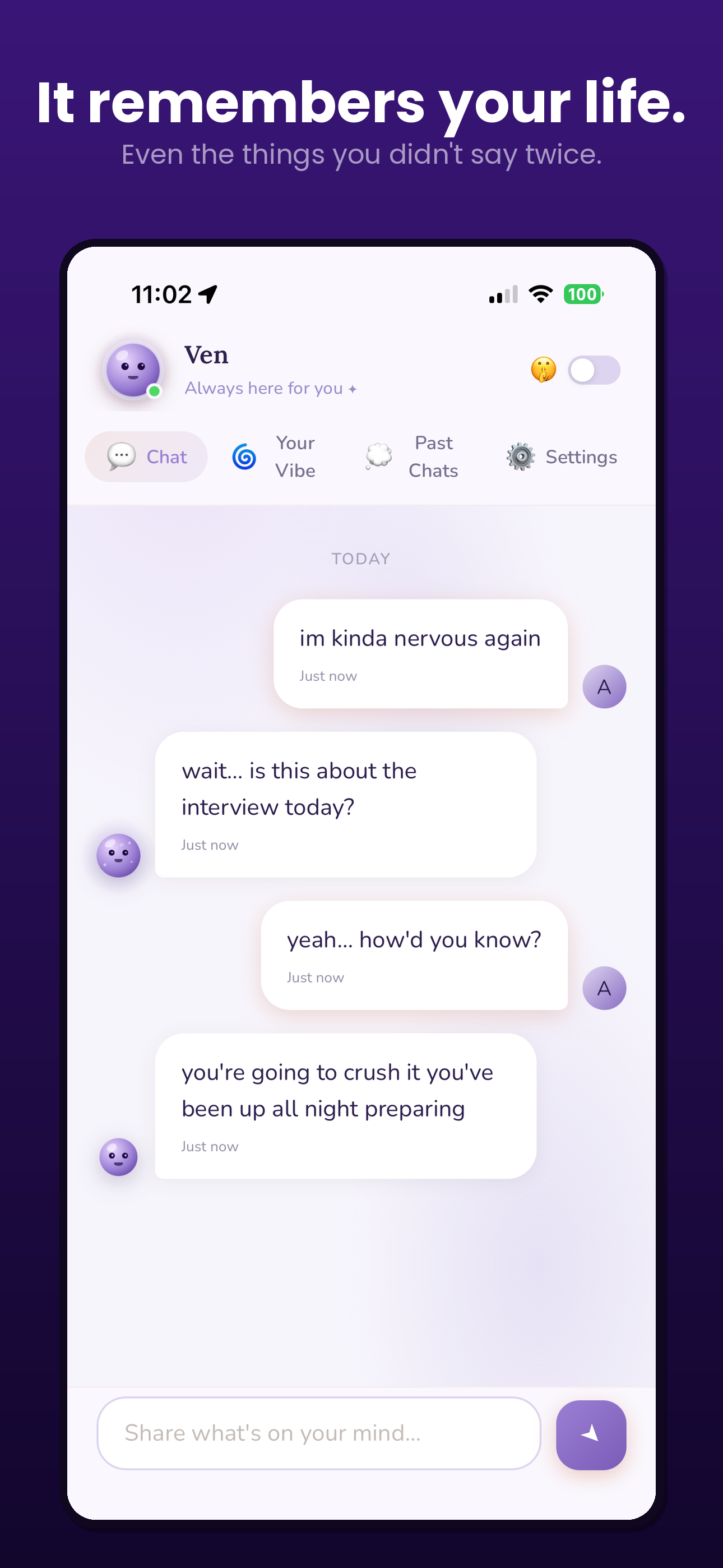 It remembers your life